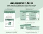 Aperçu des outils d'épargne et des graphiques du Budget Mensuel Classique